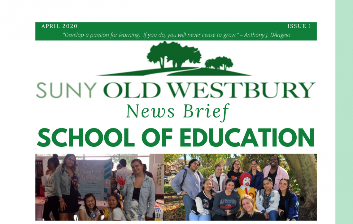 School of education newsletter Spring 2020