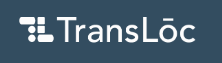 Geometric shapes with text reading Trans Loc against a dark gray background
