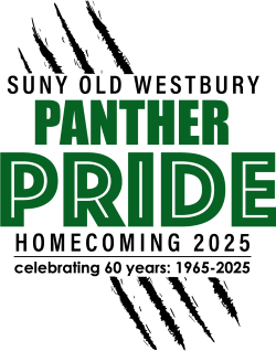 Green and black logo featuring text that reads Panther Pride Homecoming 2025 with claw marks