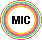 MIC logo with colorful borders