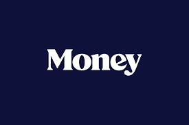 The Money Magazinelogo -- "Money" written in white against a dark blue background