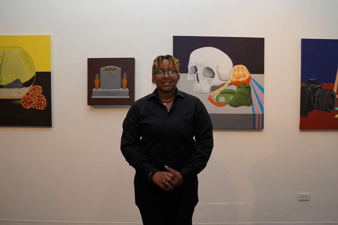Isis Ifill in the Art Gallery