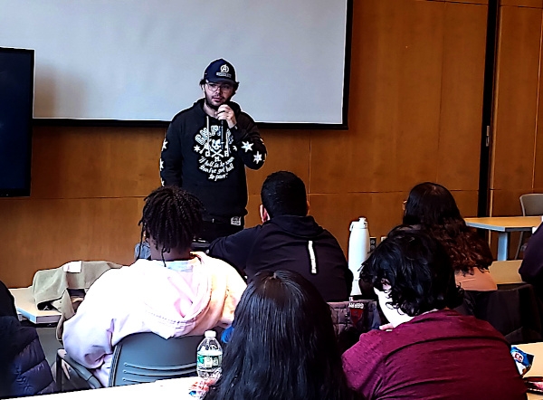 Visual Arts Electronic Media Alumna Stephen Fiore Speaking about his career at Marvel Entertainment at SUNY Old Westbury