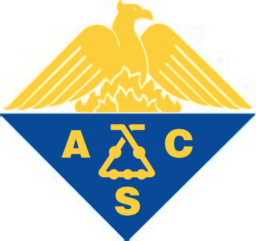 American Chemical Society logo in gold and blue