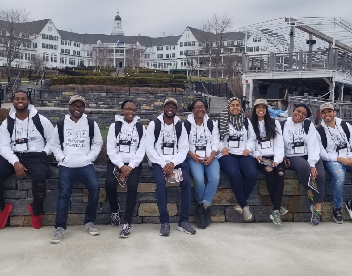 STEP conference participants wearing matching hoodies 