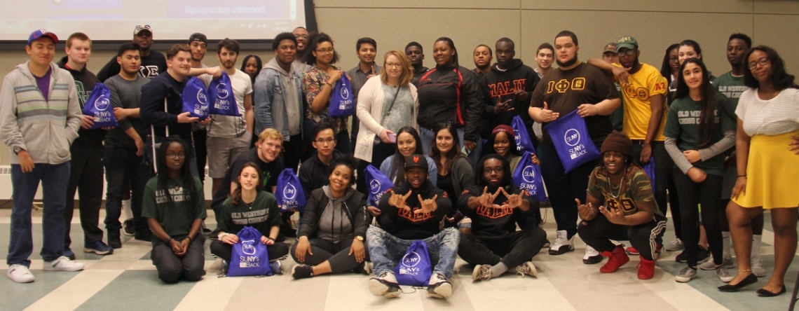 Students who participated in comfort bag event