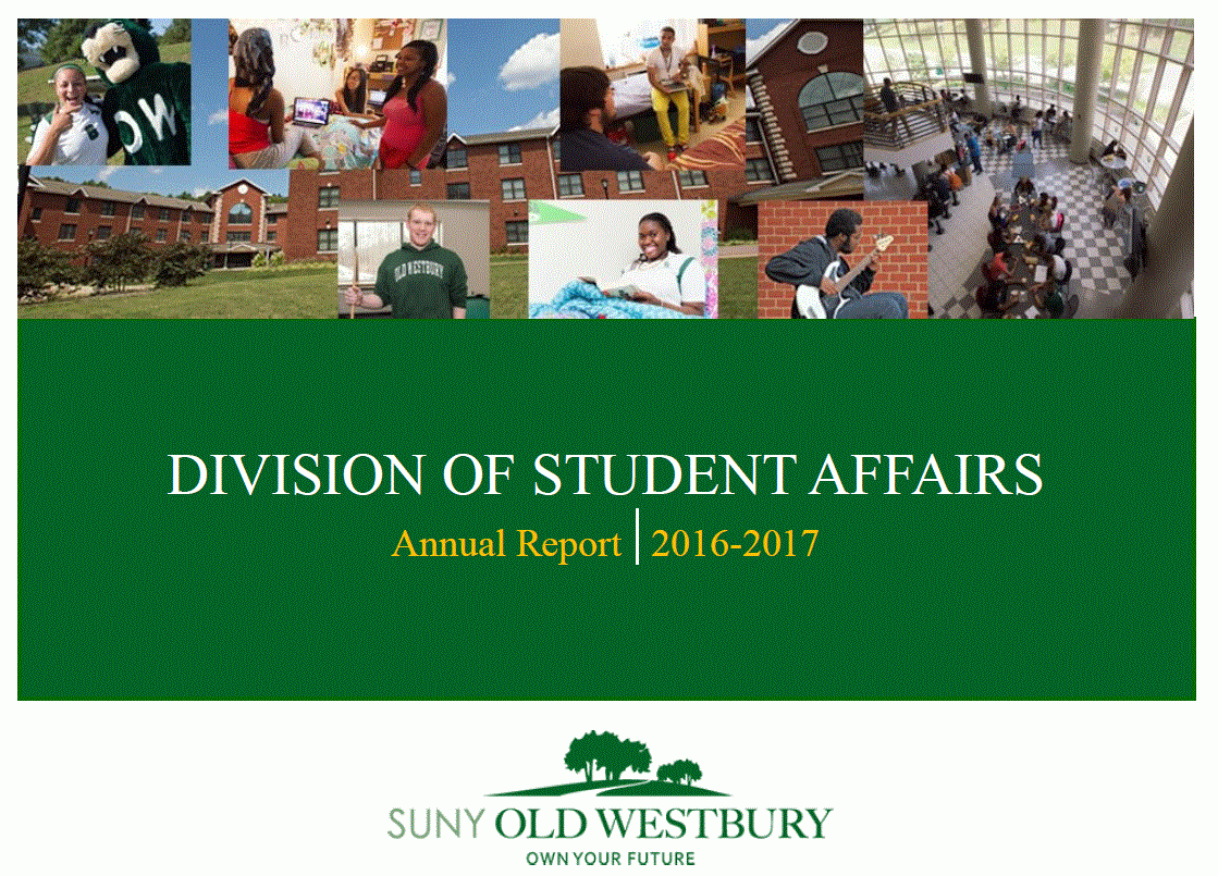 Cover of Student Affairs Annual Report 2016-2017