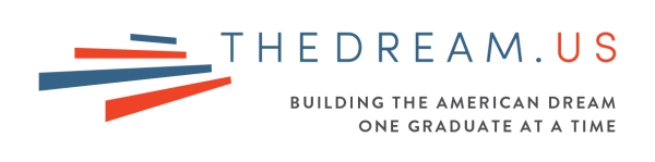 TheDream.US Logo in blue and red
