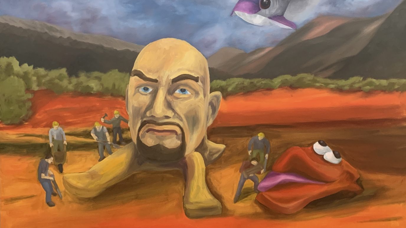 A painting by Fred Fleisher