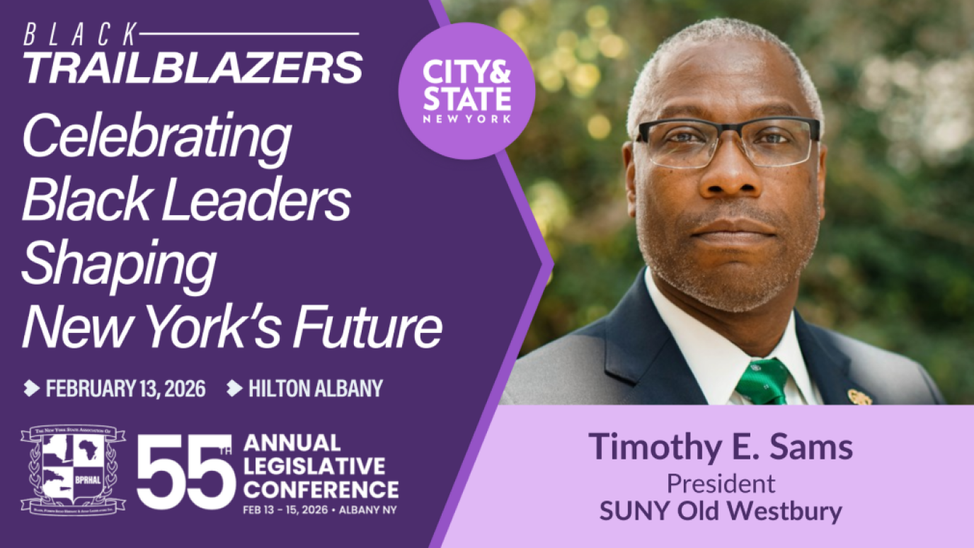 advertisement featuring African American man for event Black trailblazer honorees during the 2026 caucus weekend