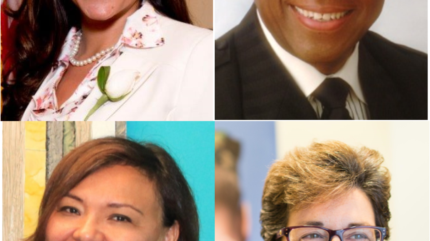 Collage of photos of the four new appointees