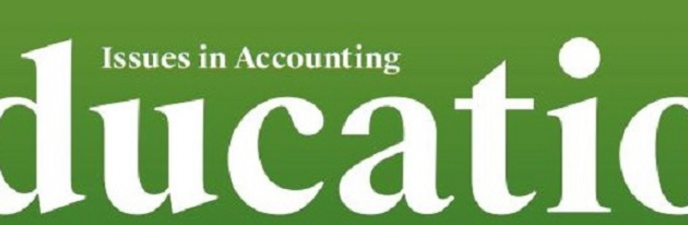 Nameplate from Issues in Accounting Education journal