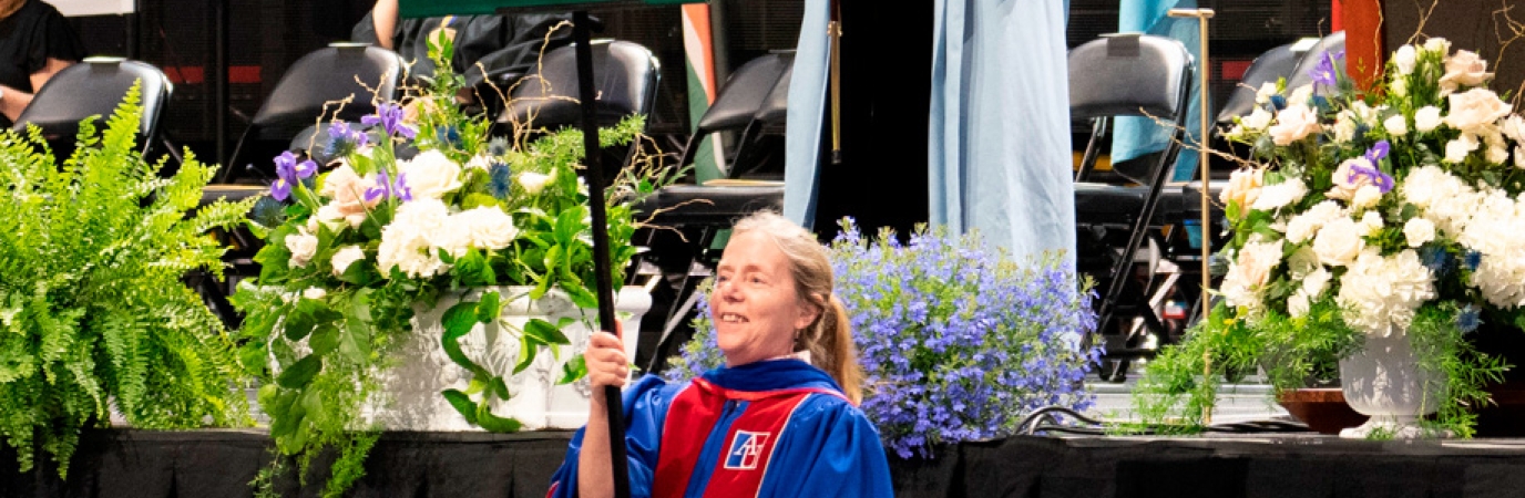 Dr. Barbara Hillery at the 57th SUNY Old Westbury Commencement Dr. Barbara Hillery, Associate Provost in the Office of Academic Affairs, at the 2023 Commencement ceremony