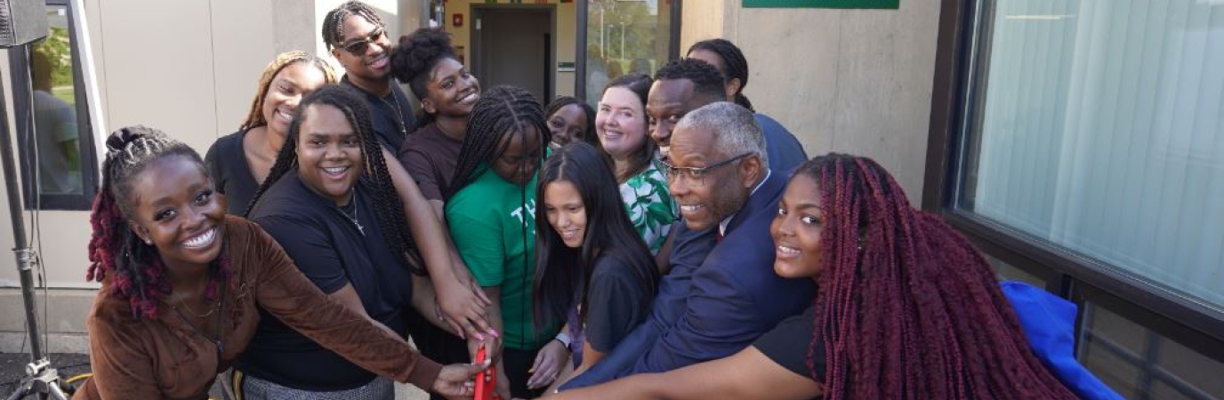 Ribbon cutting for Multicultural Center