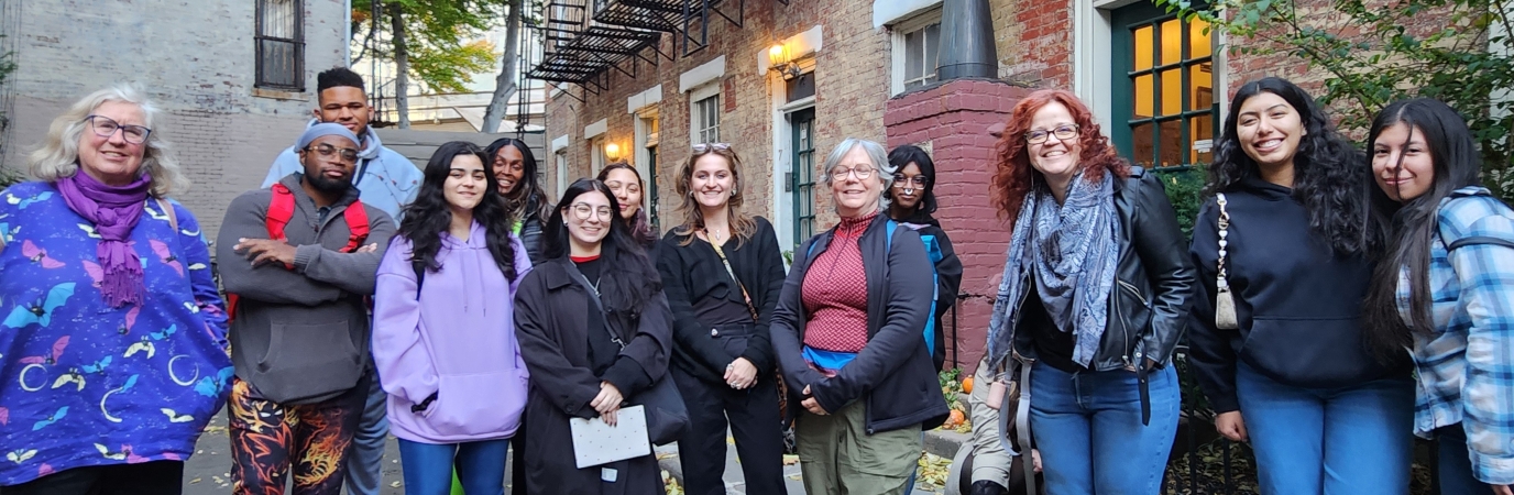 MALS program participants in greenwich village