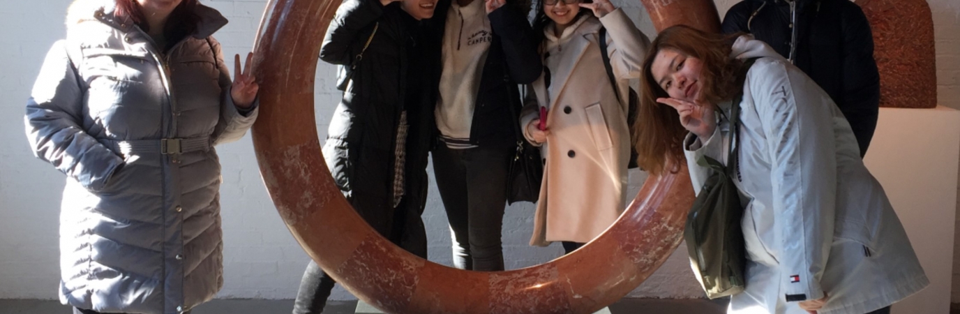 Honors College students at the Noguchi Museum