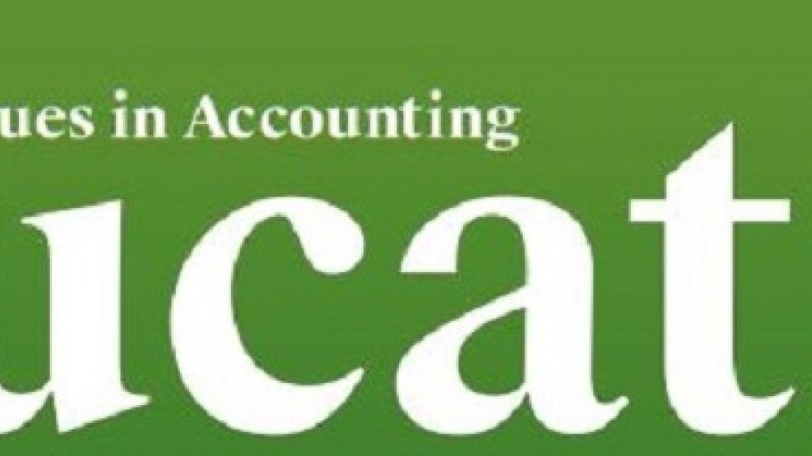 Nameplate from Issues in Accounting Education journal