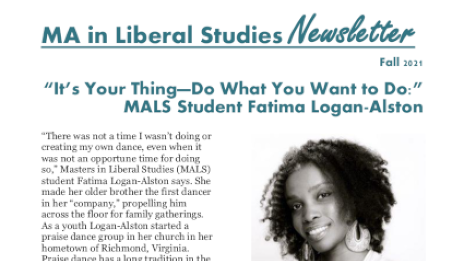 Thumbnail of fall 2021 MALS newsletter