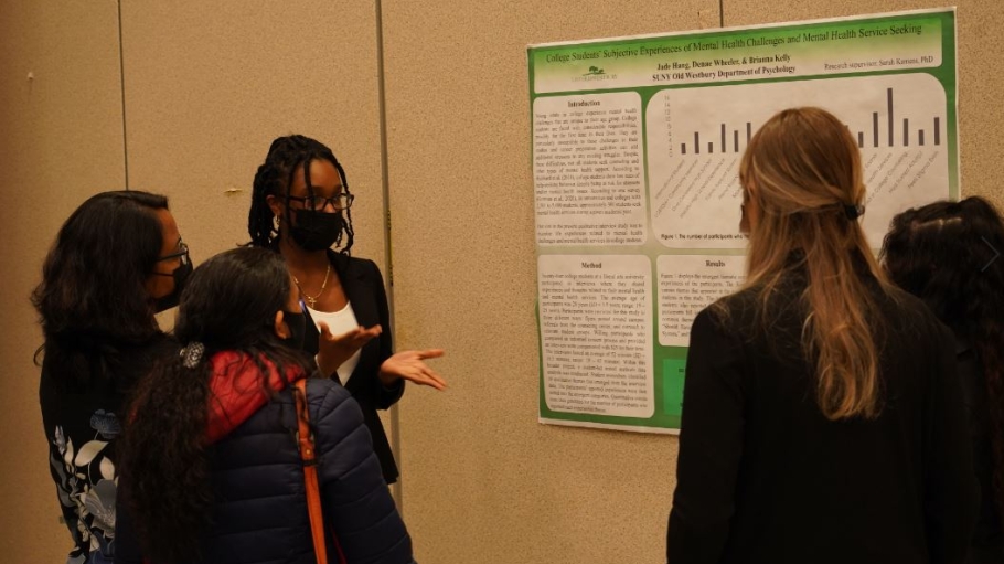 Students Presenting Research at Research Day