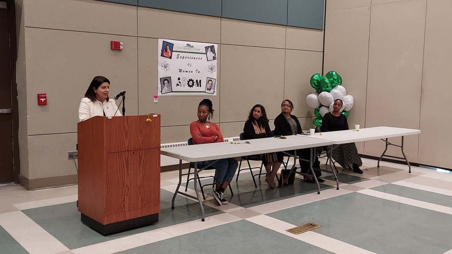Senator Anna Kaplan with "Experiences of Women in STEM" Panel
