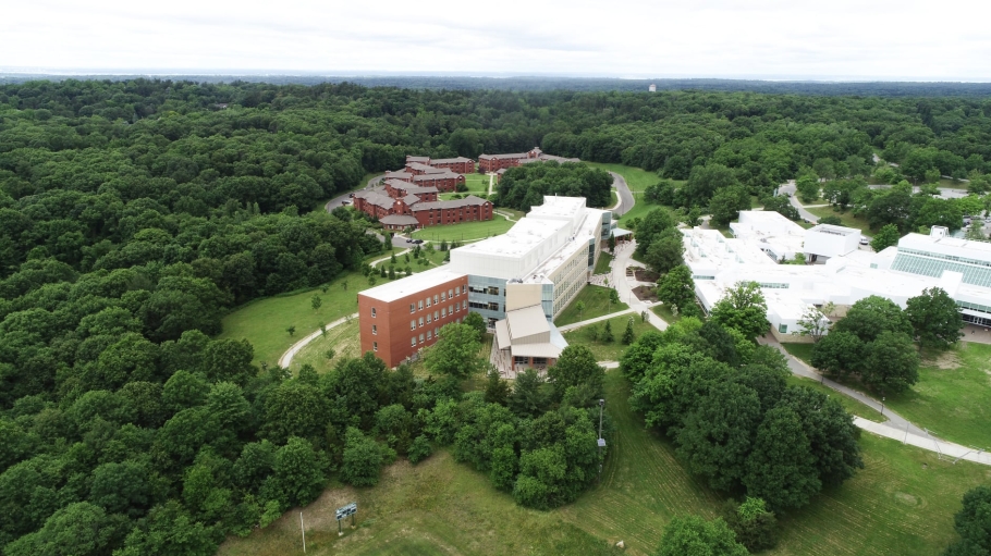Old Westbury campus aerial shot