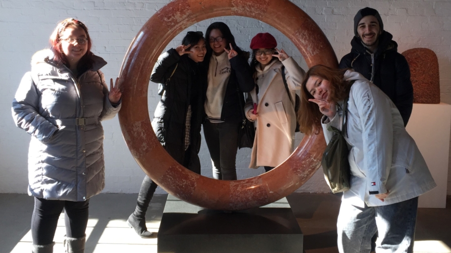 Honors College students at the Noguchi Museum