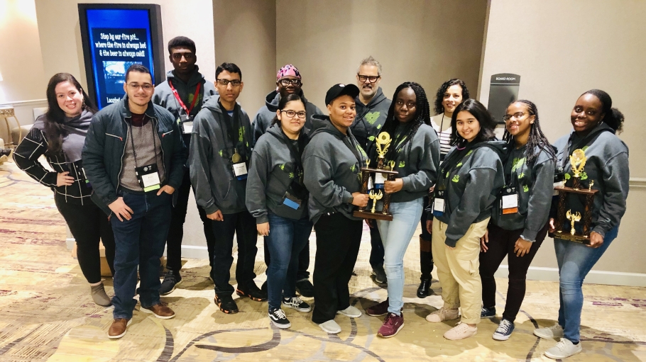 STEP student researchers at 2019 conference