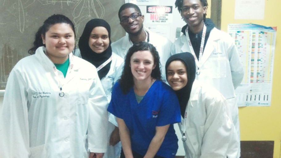 Student in the NRI lab