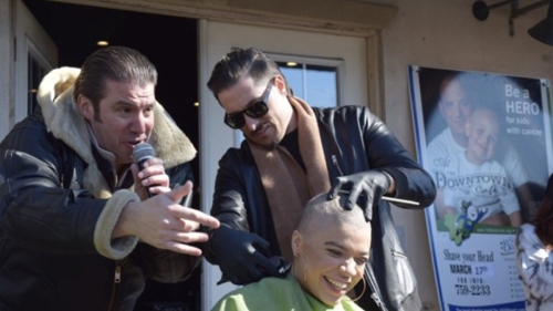Old Westbury Web Radio at the annual St. Baldrick’s fundraiser at the Downtown Café in Glen Cove, NY