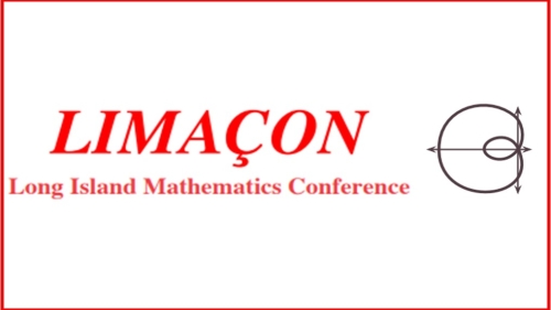 Red text reading LIMACON Long Island Mathematics Conference