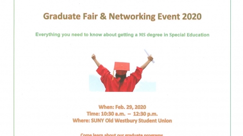 School of Education Grad Fair Flyer