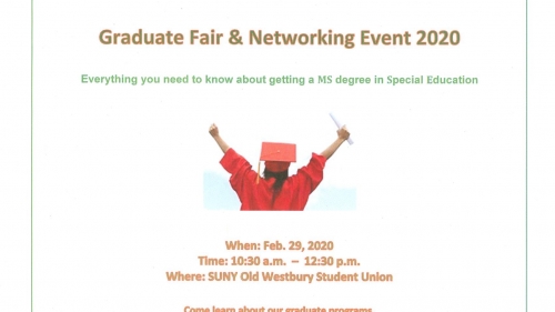 School of Education Grad Fair  Flyer